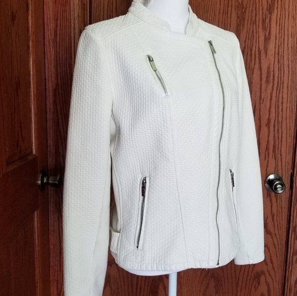 Calvin Klein Faux Leather Jacket - Picture 2 of 11